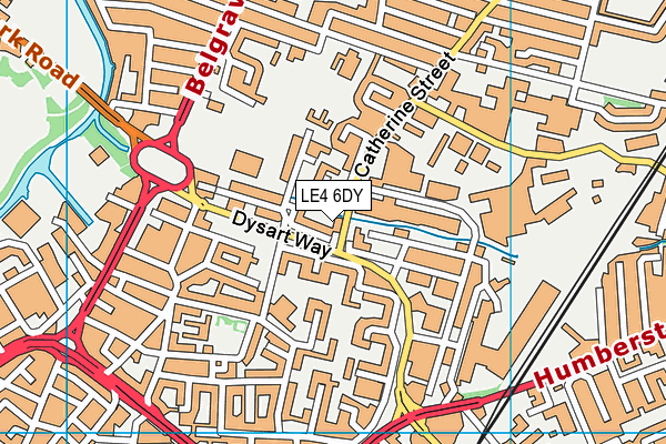LE4 6DY map - OS VectorMap District (Ordnance Survey) LE4 6DY map - OS VectorMap District (Ordnance Survey)