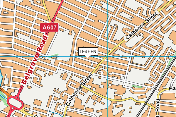 LE4 6FN map - OS VectorMap District (Ordnance Survey) LE4 6FN map - OS VectorMap District (Ordnance Survey)