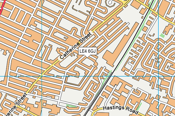 LE4 6GJ map - OS VectorMap District (Ordnance Survey) LE4 6GJ map - OS VectorMap District (Ordnance Survey)