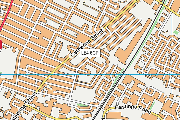 LE4 6GP map - OS VectorMap District (Ordnance Survey) LE4 6GP map - OS VectorMap District (Ordnance Survey)