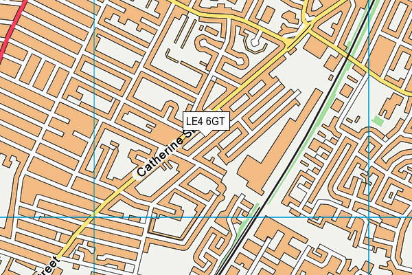 LE4 6GT map - OS VectorMap District (Ordnance Survey) LE4 6GT map - OS VectorMap District (Ordnance Survey)