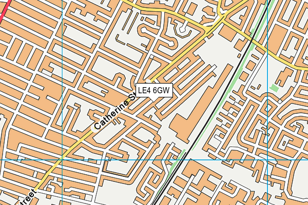 LE4 6GW map - OS VectorMap District (Ordnance Survey) LE4 6GW map - OS VectorMap District (Ordnance Survey)