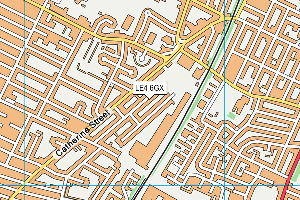 LE4 6GX map - OS VectorMap District (Ordnance Survey) LE4 6GX map - OS VectorMap District (Ordnance Survey)
