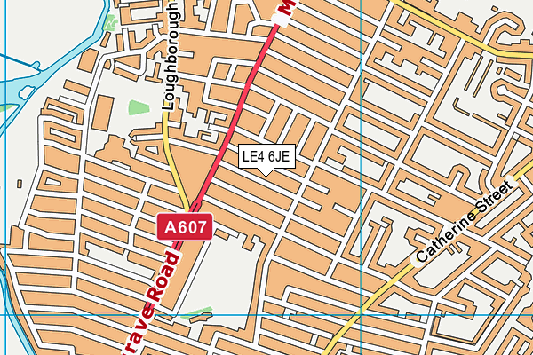 LE4 6JE map - OS VectorMap District (Ordnance Survey) LE4 6JE map - OS VectorMap District (Ordnance Survey)