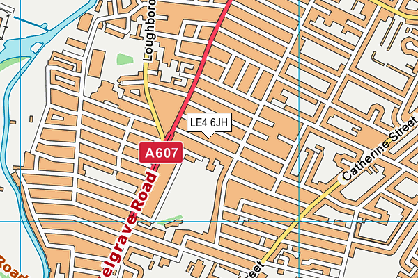 LE4 6JH map - OS VectorMap District (Ordnance Survey) LE4 6JH map - OS VectorMap District (Ordnance Survey)