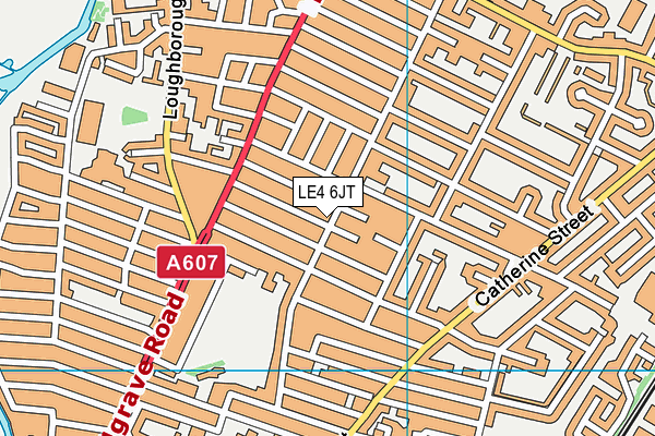 LE4 6JT map - OS VectorMap District (Ordnance Survey) LE4 6JT map - OS VectorMap District (Ordnance Survey)