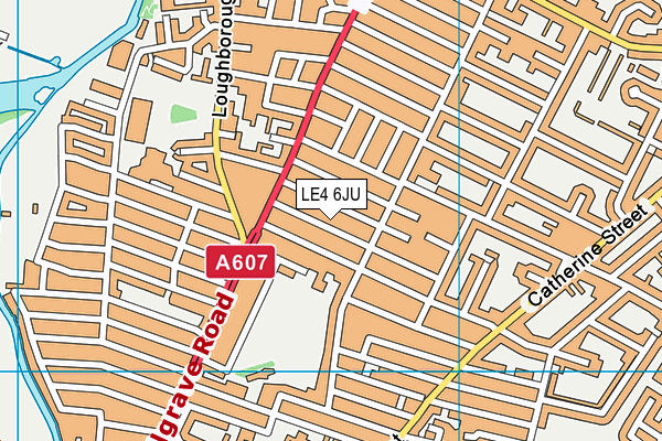 LE4 6JU map - OS VectorMap District (Ordnance Survey) LE4 6JU map - OS VectorMap District (Ordnance Survey)