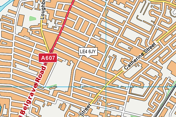 LE4 6JY map - OS VectorMap District (Ordnance Survey) LE4 6JY map - OS VectorMap District (Ordnance Survey)