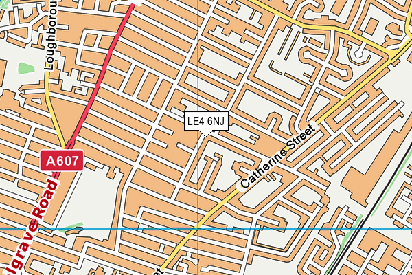 LE4 6NJ map - OS VectorMap District (Ordnance Survey) LE4 6NJ map - OS VectorMap District (Ordnance Survey)