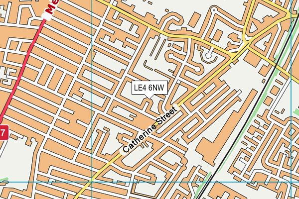 LE4 6NW map - OS VectorMap District (Ordnance Survey) LE4 6NW map - OS VectorMap District (Ordnance Survey)