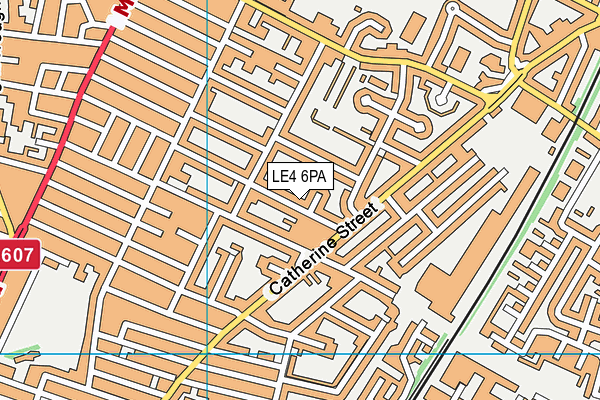 LE4 6PA map - OS VectorMap District (Ordnance Survey) LE4 6PA map - OS VectorMap District (Ordnance Survey)