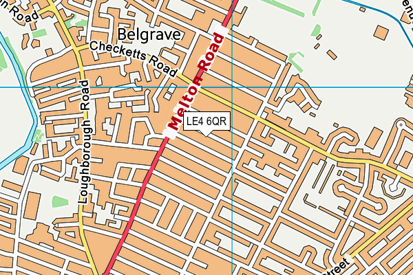 LE4 6QR map - OS VectorMap District (Ordnance Survey) LE4 6QR map - OS VectorMap District (Ordnance Survey)