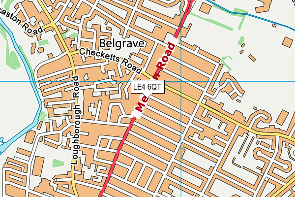 LE4 6QT map - OS VectorMap District (Ordnance Survey) LE4 6QT map - OS VectorMap District (Ordnance Survey)