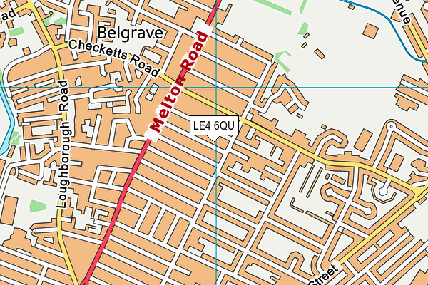 LE4 6QU map - OS VectorMap District (Ordnance Survey) LE4 6QU map - OS VectorMap District (Ordnance Survey)