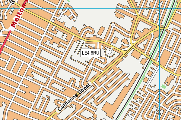 LE4 6RU map - OS VectorMap District (Ordnance Survey) LE4 6RU map - OS VectorMap District (Ordnance Survey)