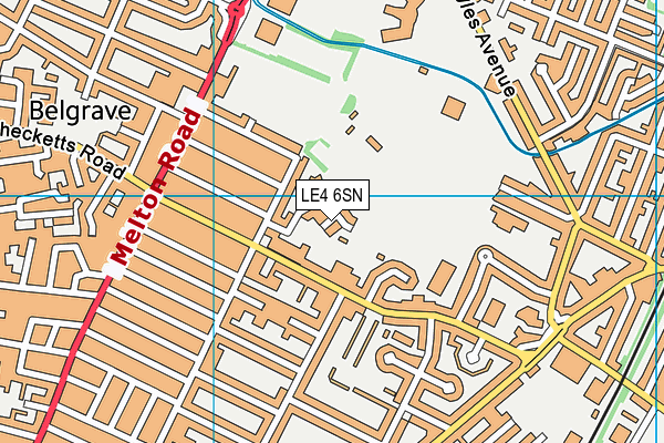LE4 6SN map - OS VectorMap District (Ordnance Survey) LE4 6SN map - OS VectorMap District (Ordnance Survey)