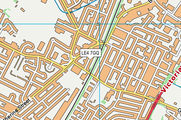 LE4 7GQ map - OS VectorMap District (Ordnance Survey) LE4 7GQ map - OS VectorMap District (Ordnance Survey)