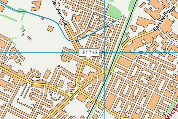 LE4 7HG map - OS VectorMap District (Ordnance Survey) LE4 7HG map - OS VectorMap District (Ordnance Survey)