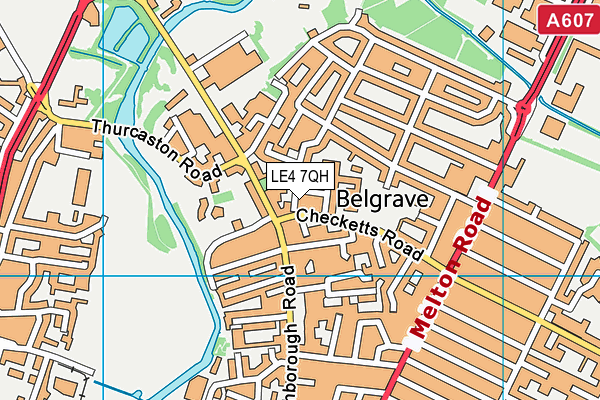 LE4 7QH map - OS VectorMap District (Ordnance Survey) LE4 7QH map - OS VectorMap District (Ordnance Survey)