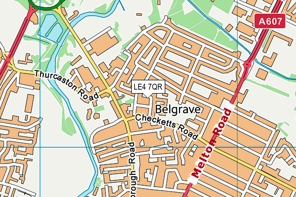 LE4 7QR map - OS VectorMap District (Ordnance Survey) LE4 7QR map - OS VectorMap District (Ordnance Survey)