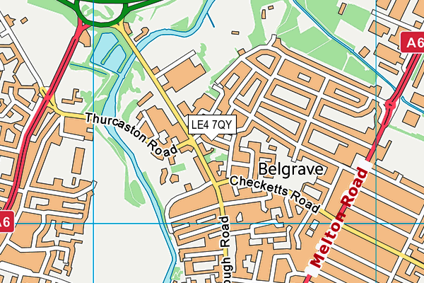 LE4 7QY map - OS VectorMap District (Ordnance Survey) LE4 7QY map - OS VectorMap District (Ordnance Survey)