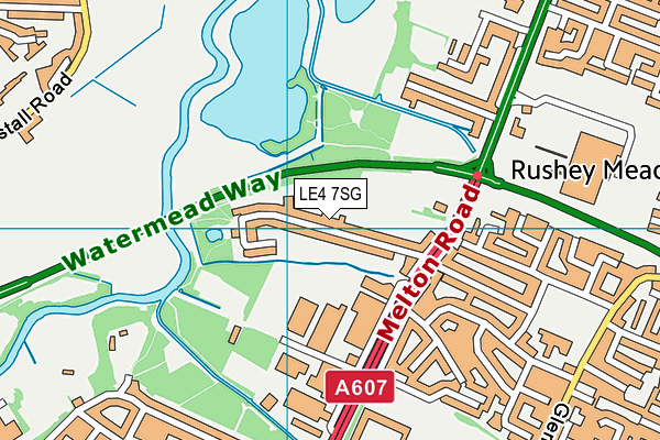 LE4 7SG map - OS VectorMap District (Ordnance Survey) LE4 7SG map - OS VectorMap District (Ordnance Survey)