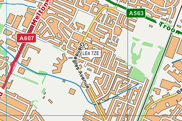LE4 7ZE map - OS VectorMap District (Ordnance Survey) LE4 7ZE map - OS VectorMap District (Ordnance Survey)