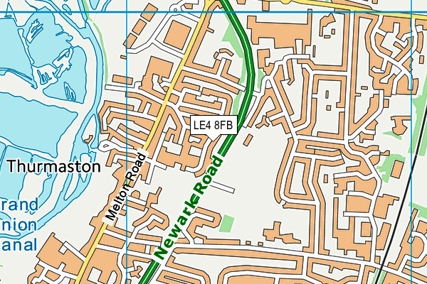 LE4 8FB map - OS VectorMap District (Ordnance Survey) LE4 8FB map - OS VectorMap District (Ordnance Survey)