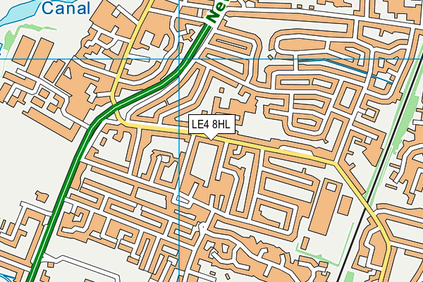 LE4 8HL map - OS VectorMap District (Ordnance Survey) LE4 8HL map - OS VectorMap District (Ordnance Survey)