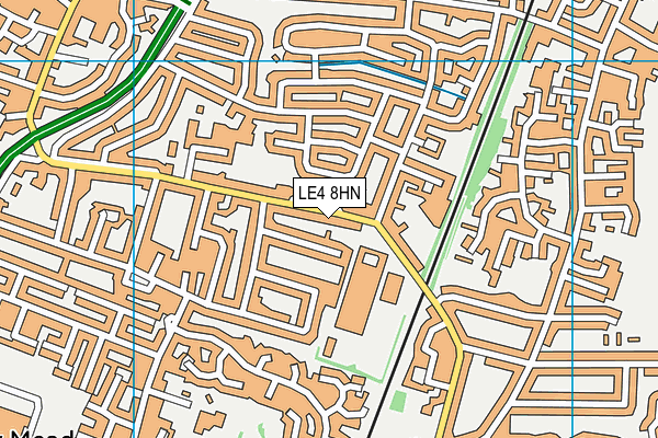 LE4 8HN map - OS VectorMap District (Ordnance Survey) LE4 8HN map - OS VectorMap District (Ordnance Survey)