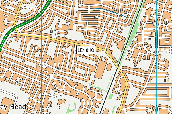 LE4 8HQ map - OS VectorMap District (Ordnance Survey) LE4 8HQ map - OS VectorMap District (Ordnance Survey)