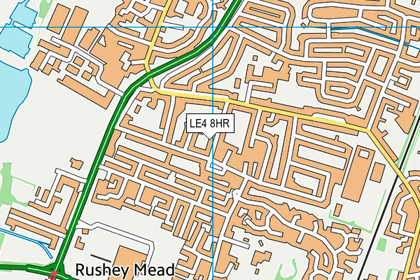 LE4 8HR map - OS VectorMap District (Ordnance Survey) LE4 8HR map - OS VectorMap District (Ordnance Survey)