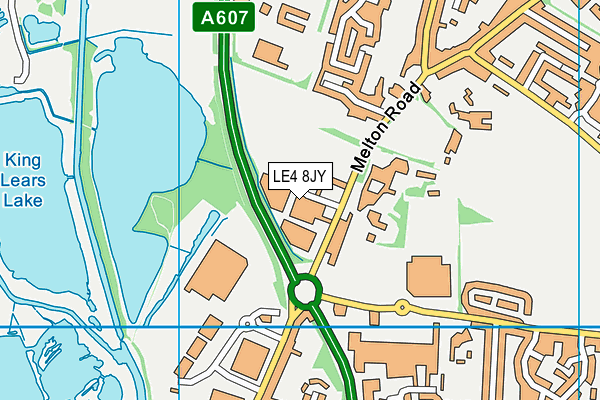 LE4 8JY map - OS VectorMap District (Ordnance Survey) LE4 8JY map - OS VectorMap District (Ordnance Survey)