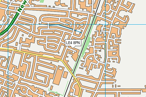LE4 8PN map - OS VectorMap District (Ordnance Survey) LE4 8PN map - OS VectorMap District (Ordnance Survey)