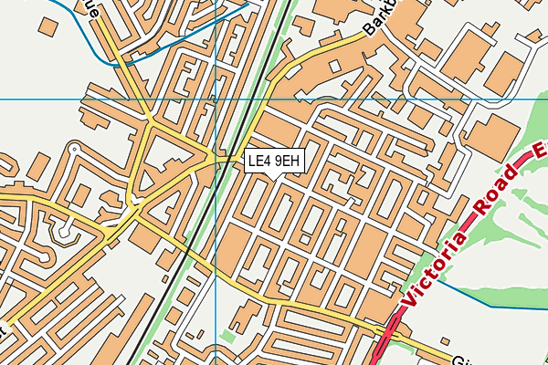 LE4 9EH map - OS VectorMap District (Ordnance Survey) LE4 9EH map - OS VectorMap District (Ordnance Survey)