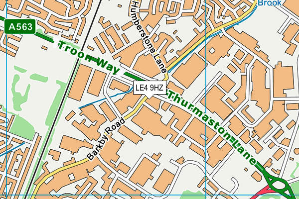 LE4 9HZ map - OS VectorMap District (Ordnance Survey) LE4 9HZ map - OS VectorMap District (Ordnance Survey)