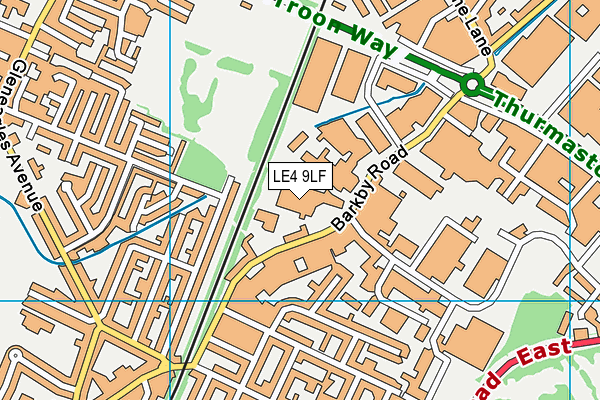 LE4 9LF map - OS VectorMap District (Ordnance Survey) LE4 9LF map - OS VectorMap District (Ordnance Survey)