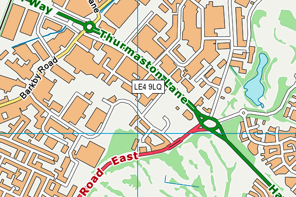 LE4 9LQ map - OS VectorMap District (Ordnance Survey) LE4 9LQ map - OS VectorMap District (Ordnance Survey)