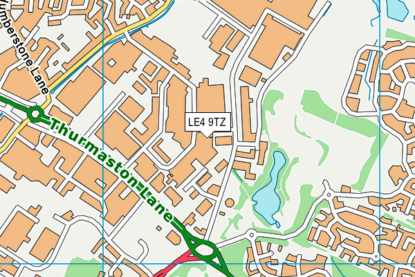 LE4 9TZ map - OS VectorMap District (Ordnance Survey) LE4 9TZ map - OS VectorMap District (Ordnance Survey)