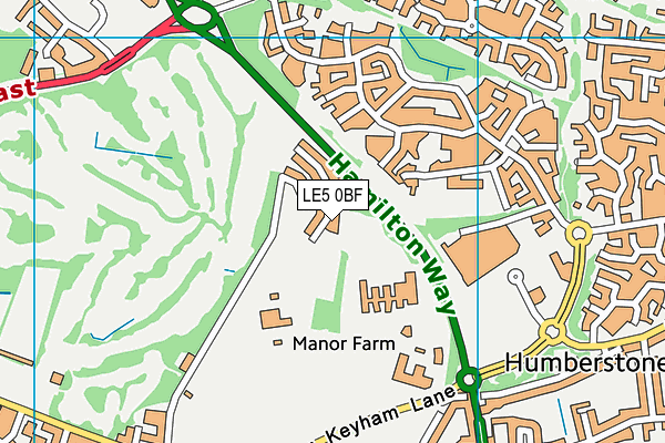 LE5 0BF map - OS VectorMap District (Ordnance Survey) LE5 0BF map - OS VectorMap District (Ordnance Survey)
