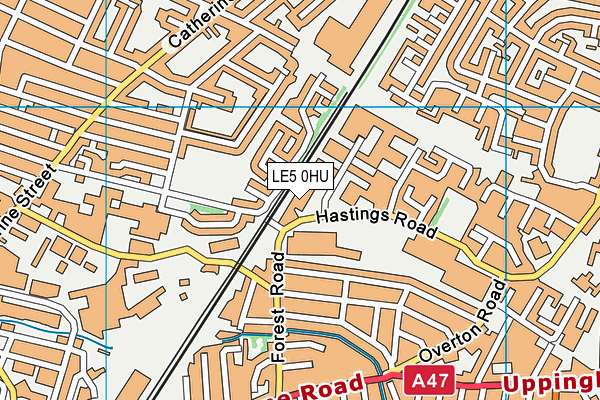 LE5 0HU map - OS VectorMap District (Ordnance Survey) LE5 0HU map - OS VectorMap District (Ordnance Survey)