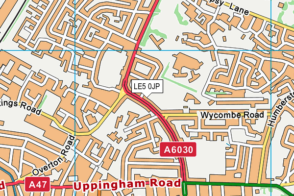 LE5 0JP map - OS VectorMap District (Ordnance Survey) LE5 0JP map - OS VectorMap District (Ordnance Survey)