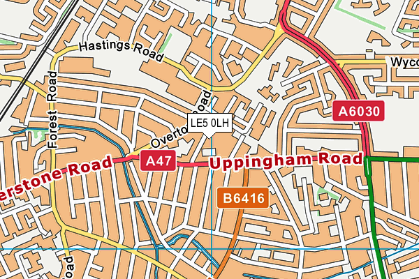 LE5 0LH map - OS VectorMap District (Ordnance Survey) LE5 0LH map - OS VectorMap District (Ordnance Survey)