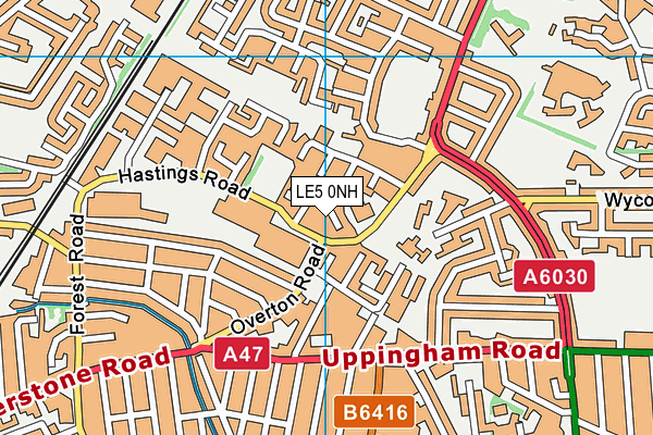 LE5 0NH map - OS VectorMap District (Ordnance Survey) LE5 0NH map - OS VectorMap District (Ordnance Survey)