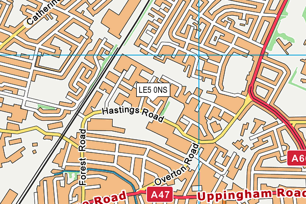 LE5 0NS map - OS VectorMap District (Ordnance Survey) LE5 0NS map - OS VectorMap District (Ordnance Survey)