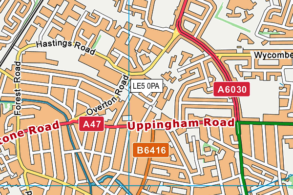 LE5 0PA map - OS VectorMap District (Ordnance Survey) LE5 0PA map - OS VectorMap District (Ordnance Survey)