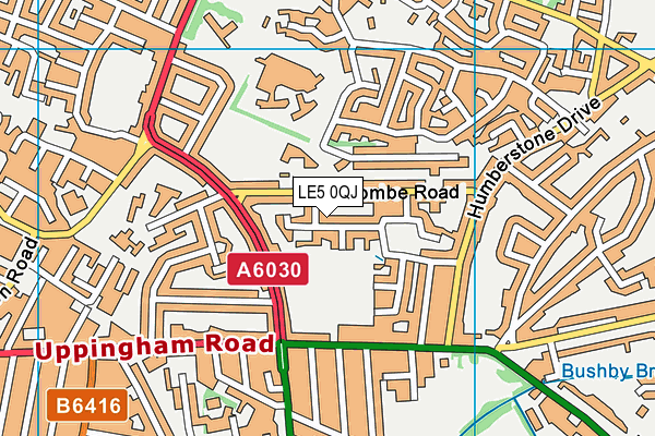 LE5 0QJ map - OS VectorMap District (Ordnance Survey) LE5 0QJ map - OS VectorMap District (Ordnance Survey)