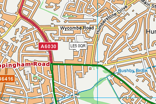 LE5 0QR map - OS VectorMap District (Ordnance Survey) LE5 0QR map - OS VectorMap District (Ordnance Survey)