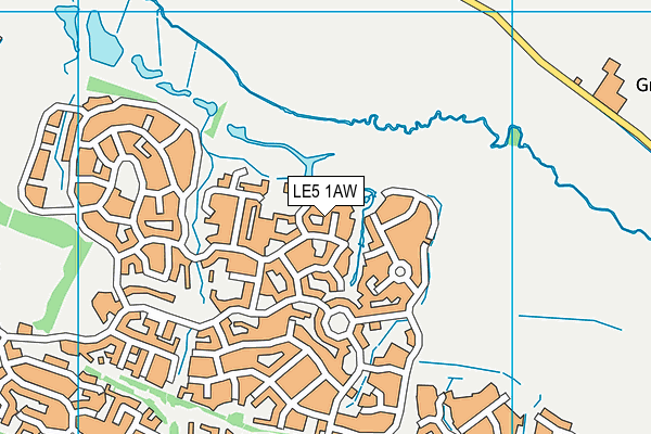 LE5 1AW map - OS VectorMap District (Ordnance Survey) LE5 1AW map - OS VectorMap District (Ordnance Survey)