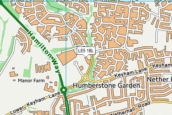 LE5 1BL map - OS VectorMap District (Ordnance Survey) LE5 1BL map - OS VectorMap District (Ordnance Survey)